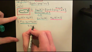 Centralizers and Normalizers Part 3 [upl. by Akemit]