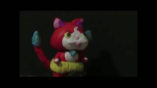 Clay Jibanyan Uses Paws of Fury  Yokai Watch StopMotion Version 1 [upl. by Eleen833]