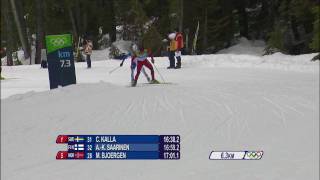 Cross Country Skiing  Womens 10Km Free  Complete Event  Vancouver 2010 Winter Olympic Games [upl. by Nairod37]