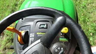 POV Drive Ride on the John Deere D140 Riding Mower Lawn Tractor [upl. by Nywra462]