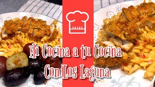 Pasta de Pollo Con Papas Deliciosas  Mi Cocina a tu Cocina Con Los Laguna [upl. by Eedissac]