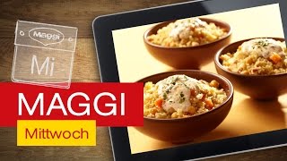 Fruchtiger Orienttopf mit JoghurtDip  MAGGI Mittwoch Hangout [upl. by Illyes287]