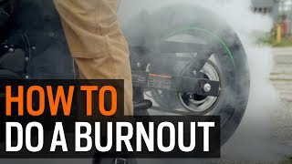 How To Do A Burnout On A Motorcycle [upl. by Naujled]