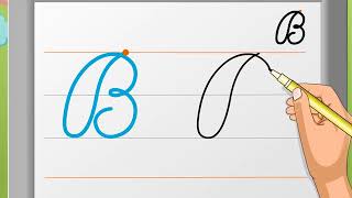 Cursive Writing  Capital Letter ‘B’  Macmillan Education India [upl. by Hanfurd]