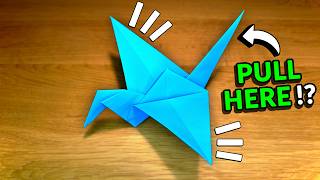 How To Make a Paper Flapping Bird  Fun amp Easy Origami [upl. by Follansbee]