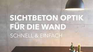 Sichtbeton Optik für die Wand schnell und einfach mit Folien [upl. by Trauts471]