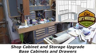 Shop Cabinet Upgrade  Base Cabinets and Drawers  Pt 1 [upl. by Cordelie]