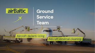 airBaltic Ground Service  Deicing Team 2024 [upl. by Kimber]