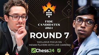 FIDE CANDIDATES 2024 DAY 7  PRAGG vs CARUANA GUKESH LEADS [upl. by Airehs]