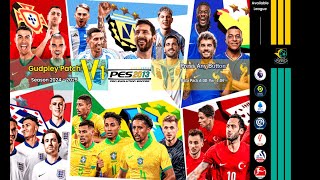 PES 2013  Gudpley Patch Season 2025 v1 PC  FREE DOWNLOAD [upl. by Kcirddahc319]