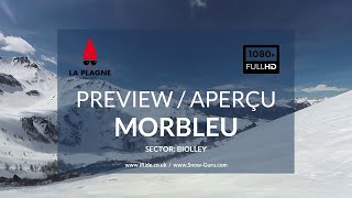 La Plagne piste guide  Morbleu piste  La Plagne  Biolley  Preview  Aperçu [upl. by Raynell]