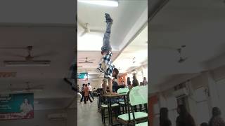 In college canteen 💀 full public reaction 😘🤨😱😱 tranding motivation shoulderexercise shots [upl. by Yornek]