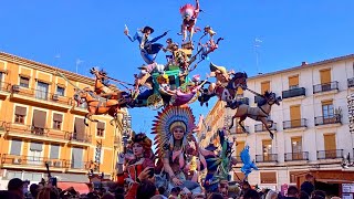 Spain Fallas de Valencia 2023 Walking Tour Before Cremà or Burning of Statues [upl. by Adore]