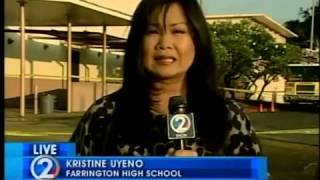 Roof of Farrington HS auditorium collapses [upl. by Nottus]