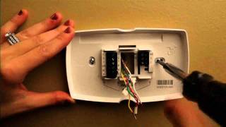 Honeywell  Installing a thermostat [upl. by Sonahpets841]