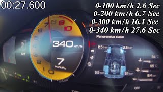 Ferrari 296 GTB 0340 kmh Acceleration 830HP  Faster than LA Ferrari [upl. by Deutsch703]