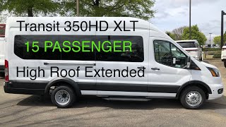 Sold NEW 2024 Transit 350HD XLT 15 Passenger  High Roof Extended [upl. by Otrebtuc793]