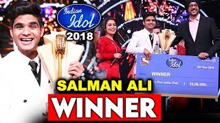 Salman Ali Declared WINNER Of Indian Idol 10  Sony TV [upl. by Kallista]