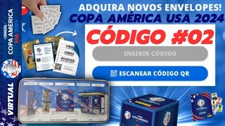 SEGUNDO CÓDIGO PROMOCIONAL GRÁTIS para RESGATAR um ENVELOPE no ÁLBUM VIRTUAL DA COPA AMÉRICA USA 24 [upl. by Danais670]