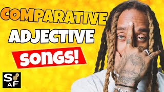 Comparative Adjective Songs 👉🏾 Comparative Adjectives Song ESL Official Video [upl. by Eiznek]