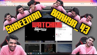 Shreeman legend reaction on Barक्या videos Barkya43  Awesome edit by Barkya43 [upl. by Fu]