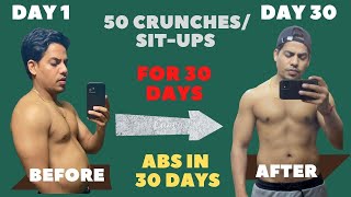 50 Crunches 😲 a day Challange for 30 days 🏋️ [upl. by Kcaz]