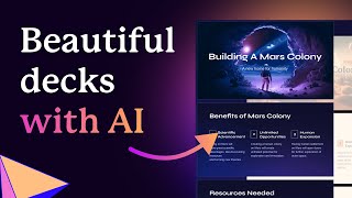 Generate presentations documents and websites with AI  Generate with AI Tutorial  Gamma [upl. by Anenahs]