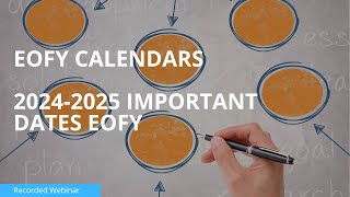 2024 2025 Important Accounting Dates Calendar [upl. by Verney]