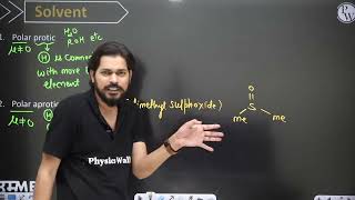 Polar protic amp polar aprotic solvent NEET 12th jee main [upl. by Frymire]