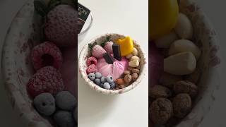 Make yogurt bowl with me asmr food asmrfood yogurt healthyfood satisfying shorts breakfast [upl. by Yleve780]