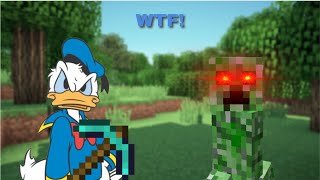 Creepers Killed MeDonald Duck Plays Minecraft [upl. by Anizor]