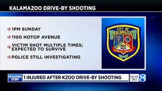 One injured after driveby shooting in Kalamazoo [upl. by Hezekiah]