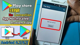 How To Fix Google play store Error No Connection  play store server error  Android 424344 [upl. by Ahsekim639]