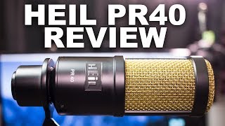 Heil PR40 Dynamic Mic Review  Test [upl. by Haymes]