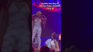 GloRilla amp Megan Thee Stallion PERFORM at Michael Rubin ALL WHITE PARTY viral rap glorilla [upl. by Atneciv]