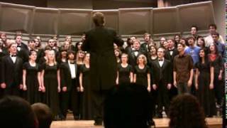 Kenyon College Chamber Singers sing Kokosing Fairwell March 2010wmv [upl. by Oeht]