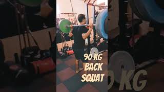 Do weighted Back Squats for lower body strength amp core stability gym motivation fitness athlete [upl. by Erv]