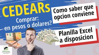 ✅Comprar CEDEARs En Dolares o pesos ✅ Como saber en que moneda conviene si contamos con liquidez 💥 [upl. by Nordna]