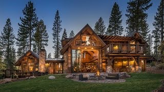 Martis Kingscote Cabin by Greenwood Homes  Martis Camp  Truckee CA [upl. by Neerihs]