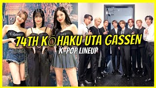 74th Kohaku Uta Gassen 2023 Kpop Performers Lineup [upl. by Sarnoff]