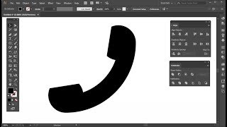 Phone icon Tutorial Adobe Illustrator CC for beginners [upl. by Gnagflow314]