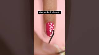 Easy Floral Nail Art Using Hairpin Hack explore facescanada makeup nailart nailartathome [upl. by Donahoe]