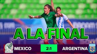 Mexico vs Argentina Femenil Resumen  20 Semifinal Juegos Panamericanos 2023 [upl. by Bibbie]