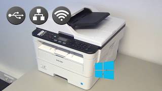 RICOH SP 230SFNw PrintCopyScanFax  NetworkWiFi [upl. by Alyac]