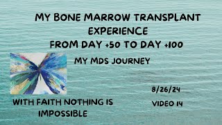 IT IS NOW DAY  50 TO DAY  100 AFTER BONE MARROW TRANSPLANT ANN’S STORY  A PATIENT’S PERSPECTIVE [upl. by Ardnad]