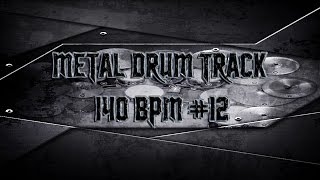 Aggressive Heavy Metal Drum Track 140 BPM HQHD  Preset 20 [upl. by Slocum]