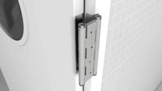 Justor DA180 Double Action Spring Hinge installation [upl. by Sheryle]