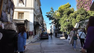 Plaka  Syntagma  Athens center walking [upl. by Kip667]