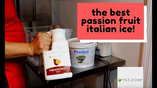 Passion Fruit Italian Ice with Pregel and Electro Freeze [upl. by Ayocat959]