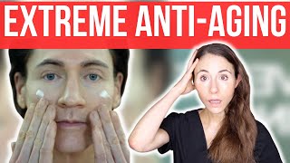 This Is Extreme Bryan Johnsons AntiAging Skincare Routine [upl. by Nyllek]